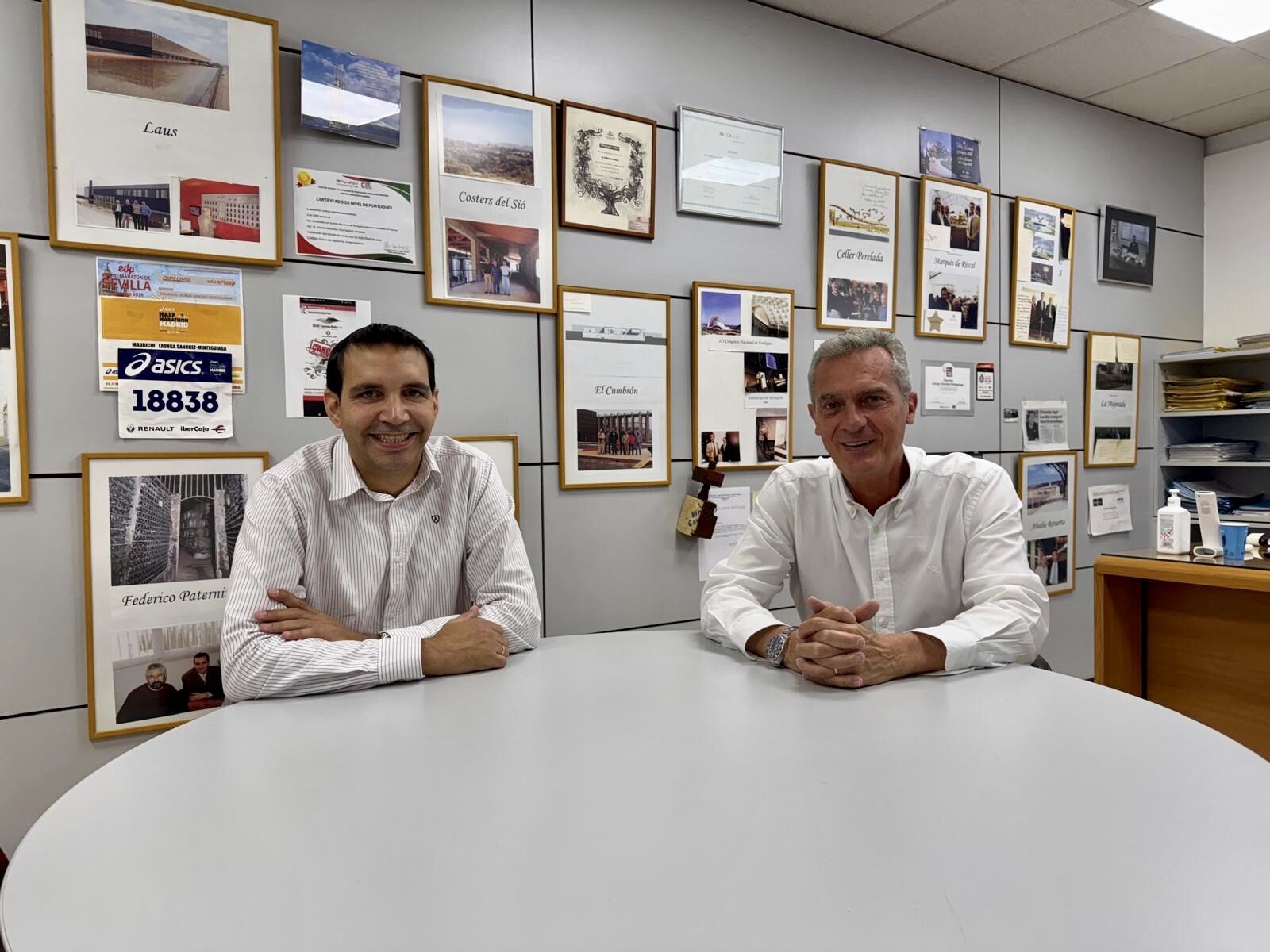 Mauricio Laorga y Agustín Tendero en las oficinas de SIGENA